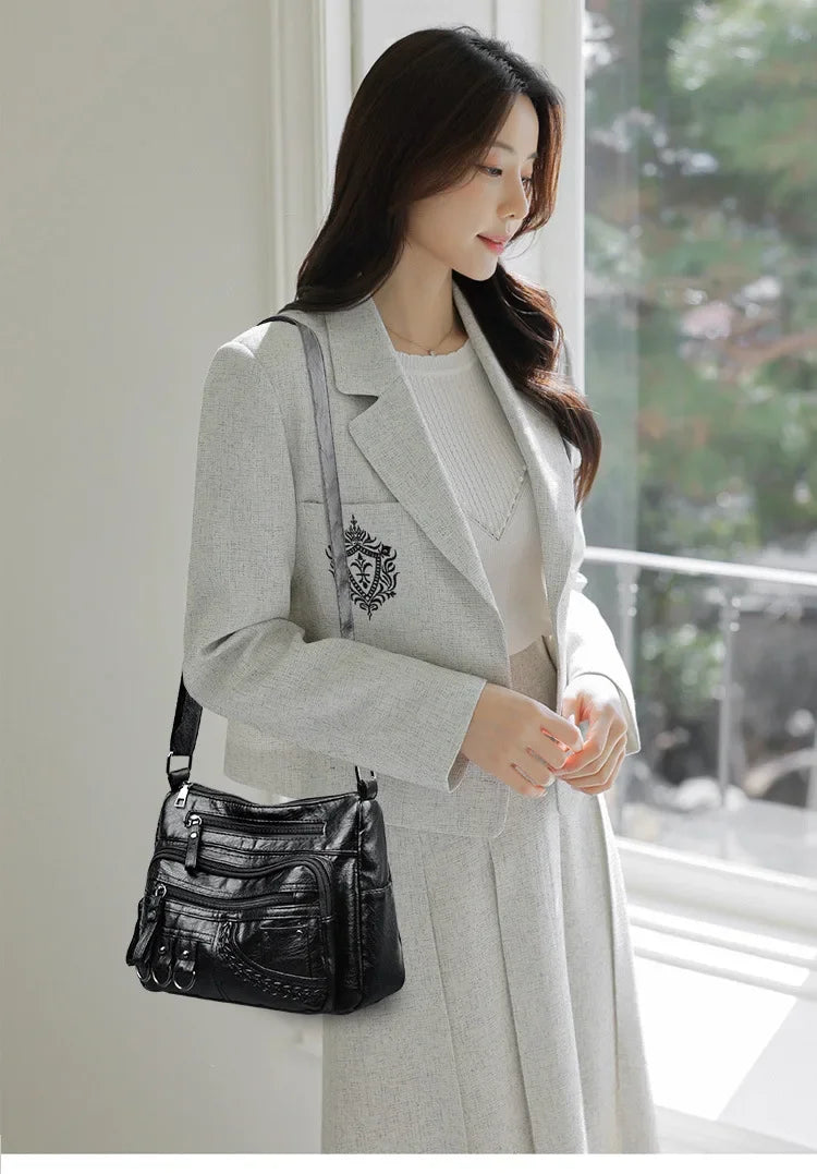 Women Crossbody Shoulder Bag New Premium Fashion Handbag For Moms Stylish Lightweight Everyday Tote With Adjustable Strap