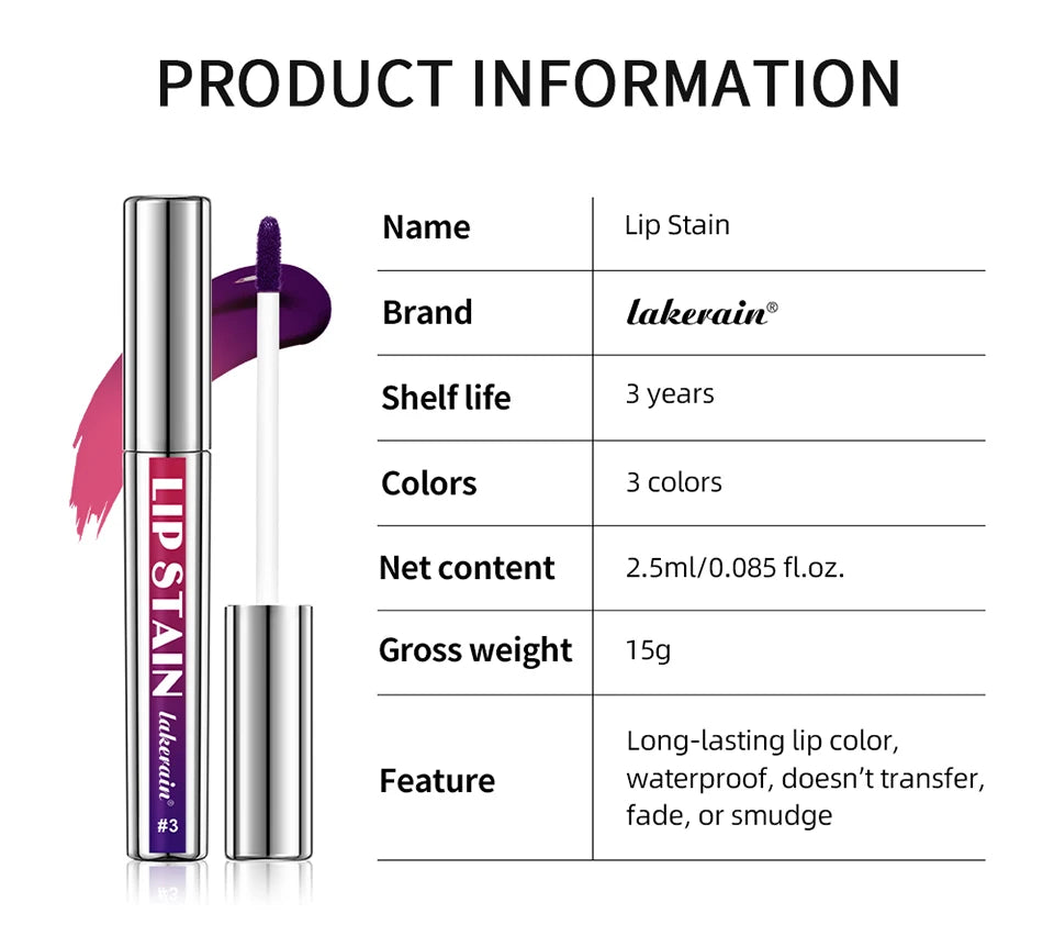 Peel Off Lip Stain – Long-Lasting Waterproof Lip Tint | No Transfer, Non-Stick Cup
