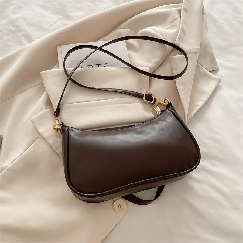 Vintage Style Handbag Crossbody Bag Adjustable Strap Women Messenger Shoulder Bag Sophisticated Accessory Tote Bag Purse