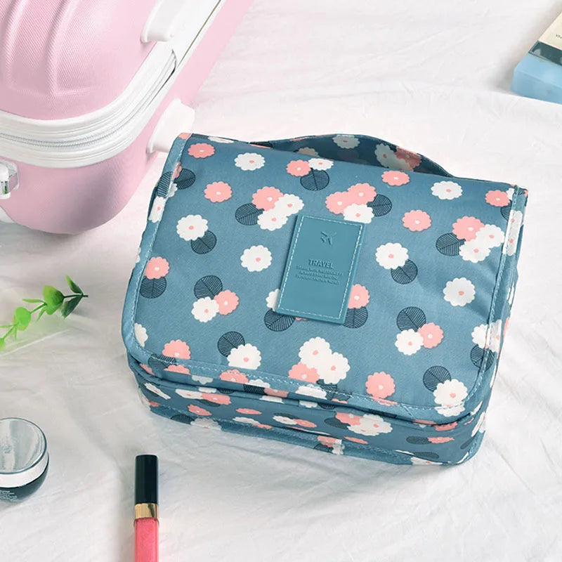 Multifunctional Travel Hook Wash Bag Cosmetics Storage Bag Waterproof Toiletries Beauty Organizer Ladies Bathroom Storage Bag