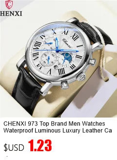 CHENXI 104A Waterproof Top Brand Luxury Couple Watches Watch for Women Men with Simulated-Ceramics Strap Relojes Para Damas