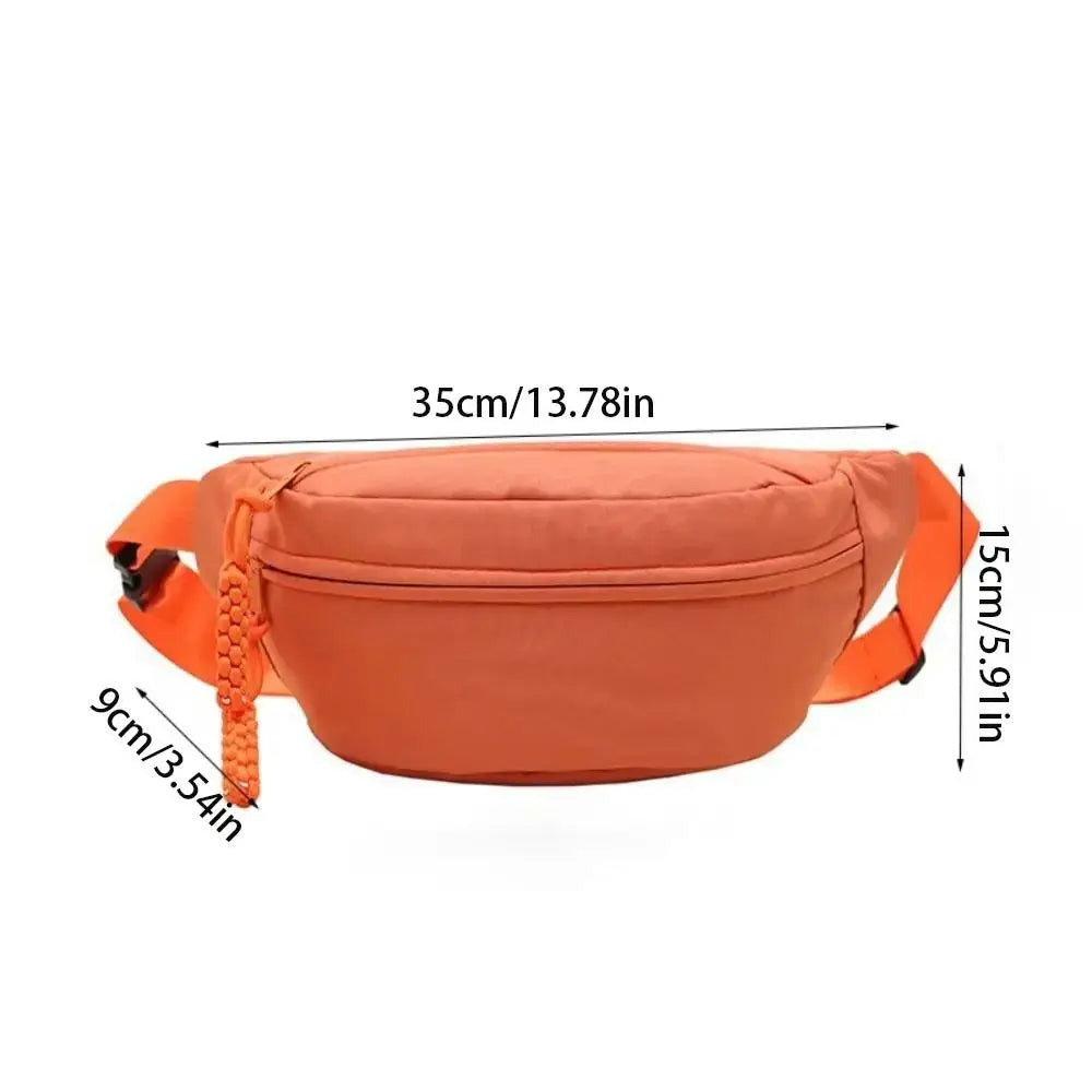 Half Moon Women's Chest Bag New Oxford Cloth Large Capacity Waist Bags Waterproof Multifunctional Running Belt Bags Sport