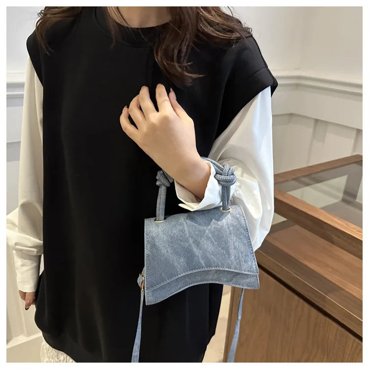 Fashionable Women's Shoulder Bag Pure Color Trendy Crossbody Bag Simple Casual Diagonal Bag Small Square Bags for Autumn bolsos