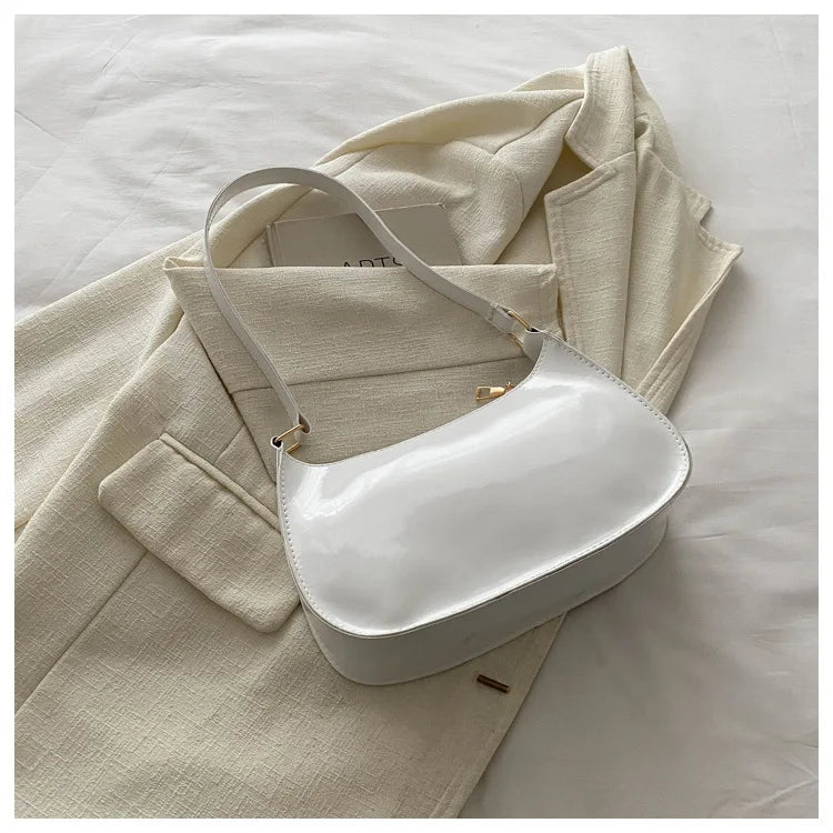 New Simple Casual Underarm Women's Bag Foreign Textured Hand Carry Small Square Bag Fashion Versatile Commuter Shoulder Bag