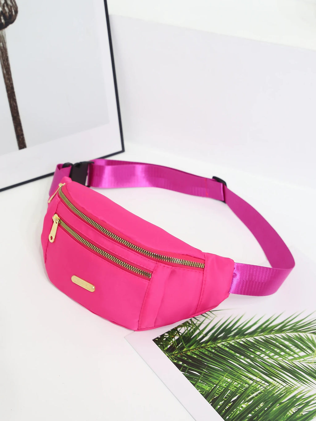 Women Sports Waist Bag Multi-Layer Fanny Pack Phone Essentials During Outdoor Activities Crossbody Purse Sports Chest Bag