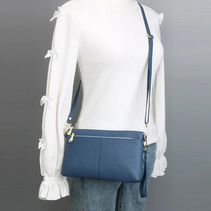 Fashion Women Clutch Bag PU Leather Crossbody Bags Small Shoulder Handbag Female Mobile Phone Purse Bags