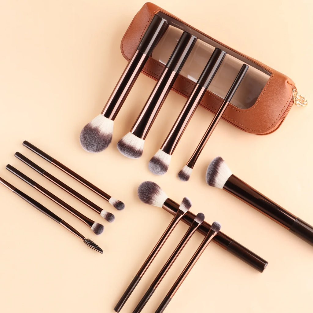 13 pcs Makeup Brush Set, Dense Bristles, Aluminum Alloy Handle, Suitable for All Skin Types