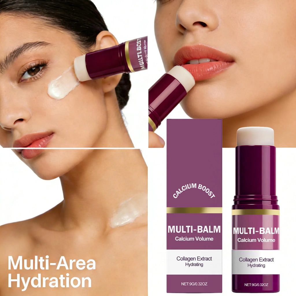 Calcium Multi Balm Stick Collagen Hydrating Glow Face Neck Moisturizer