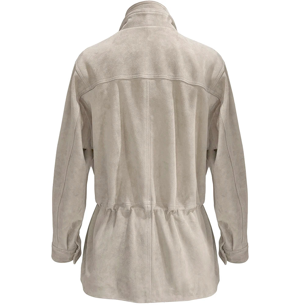 YOLOAgain 2025 Autumn Oversized Leather Jacket Coat Women High Quality Suede Jacket