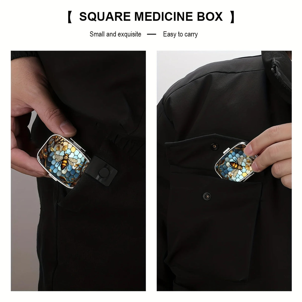 Travel Cases Lovely Colored Medicine Metal Jewelry Organizers Household Holder Iron Cabinet Small Pill Container