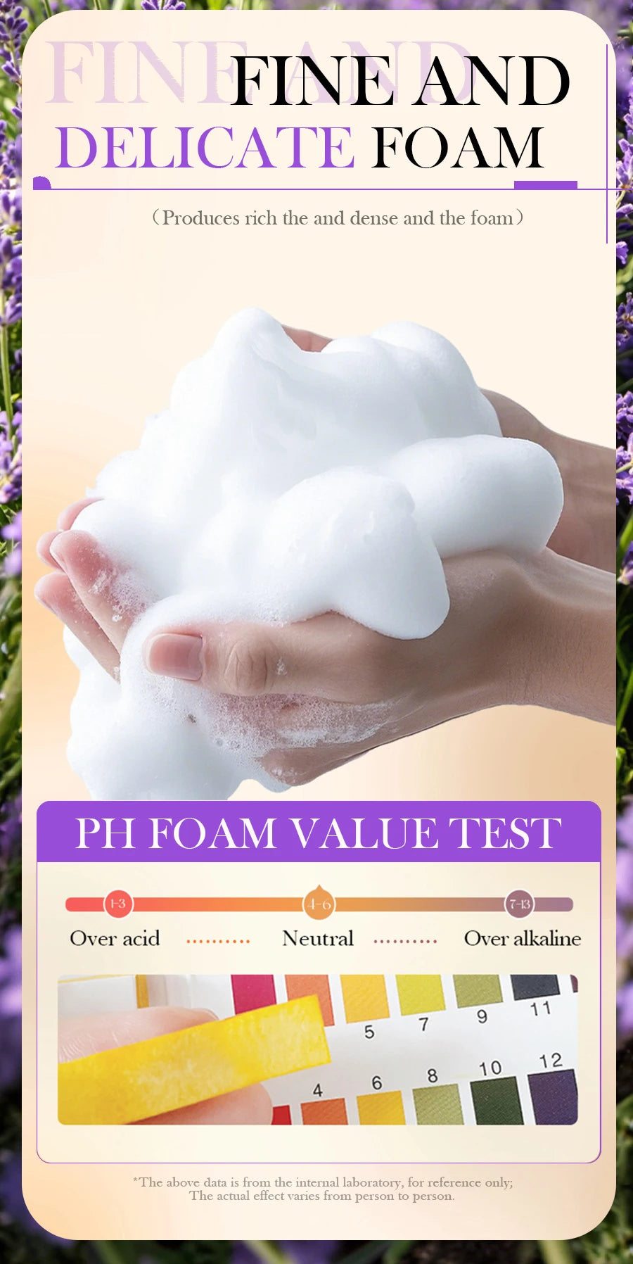 Lavender Shampoo Oil Control Refreshing Hair Smooth Oily Scalp Solution No Silicone Oil
