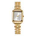 1/2/4PCS Elegant Rectangle Woman Quartz Watch Luxury Stainless Steel Band Ladies Wristwatches Relogio Feminino（Without Box）