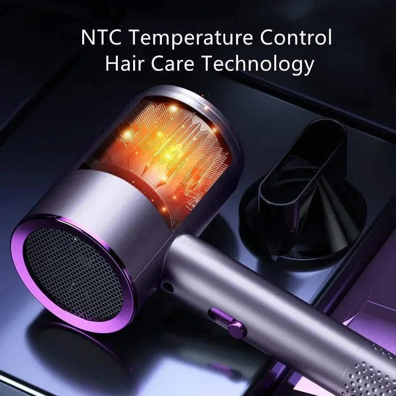 Professional Salon Hair Dryer 2000W Negative Ionic Fast Drying Low Noise Constant Temperature Blower for Home