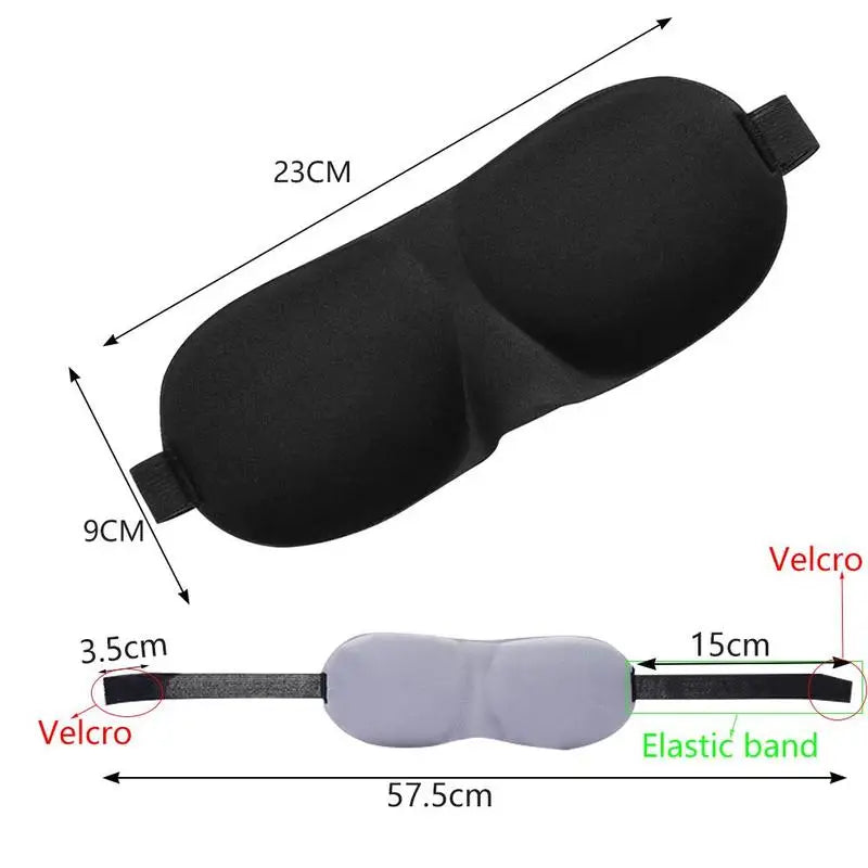 Eye Mask for Sleeping 3D Contoured Cup Blindfold Concave Molded Night Sleep Face Masks Block Out Light with Women Men Eyepatch