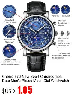 CHENXI 104A Waterproof Top Brand Luxury Couple Watches Watch for Women Men with Simulated-Ceramics Strap Relojes Para Damas