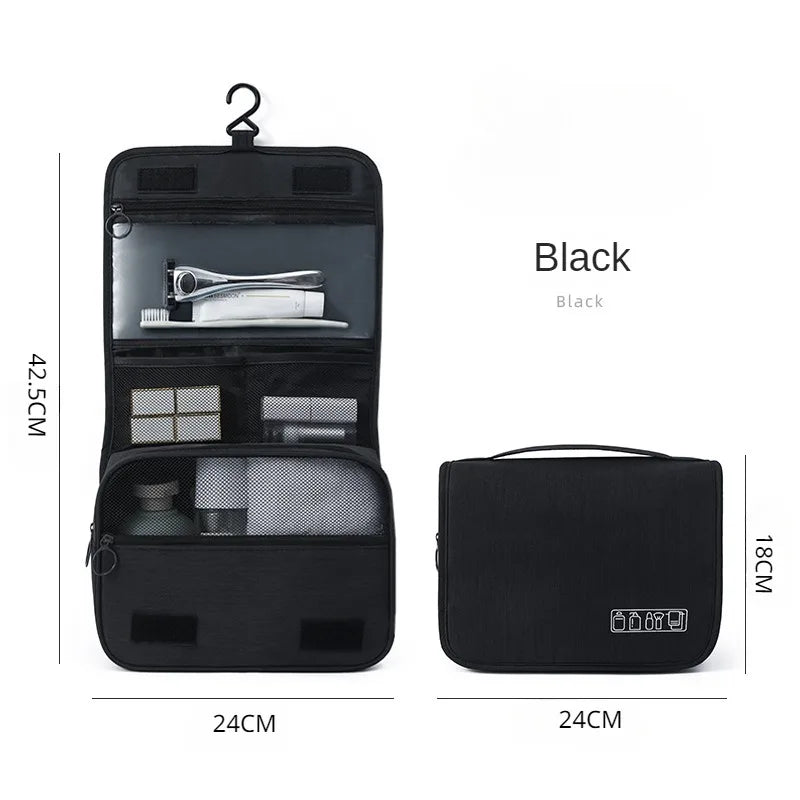 Travel Waterproof Cationic Hook Toiletry Bag Home Bathroom Makeup Product Storage Hanging Bag Beauty Organizing Bag