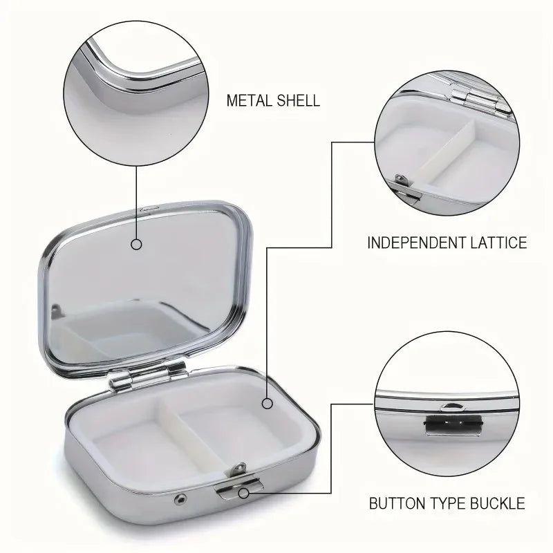 Travel Cases Lovely Colored Medicine Metal Jewelry Organizers Household Holder Iron Cabinet Small Pill Container