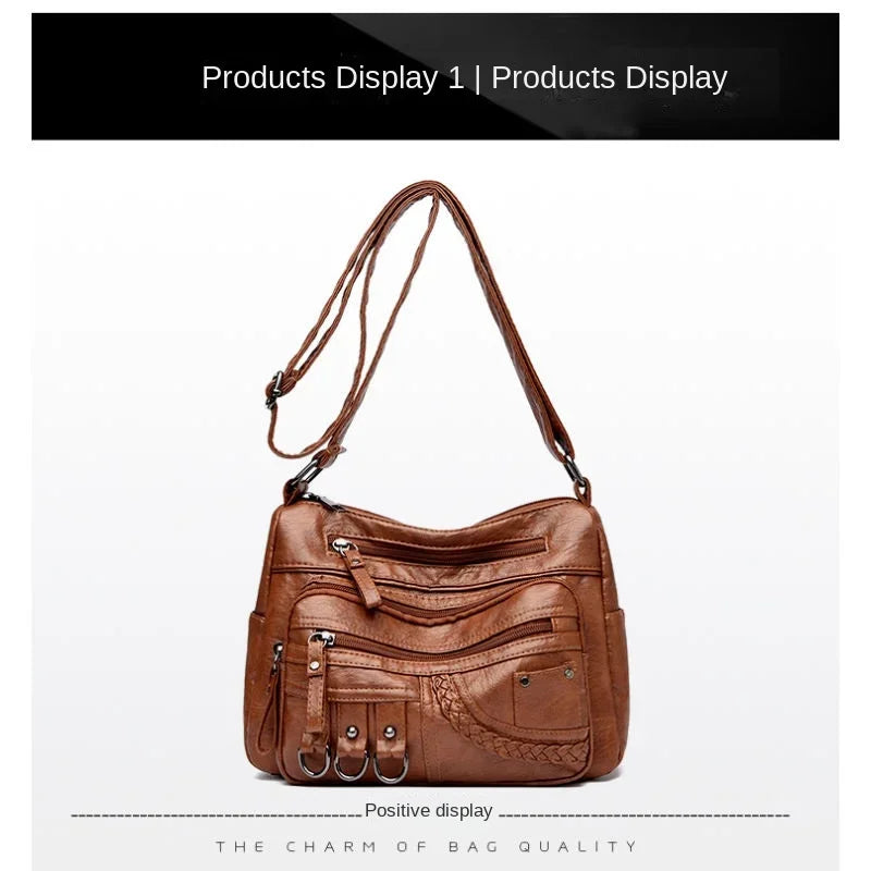 Women Crossbody Shoulder Bag New Premium Fashion Handbag For Moms Stylish Lightweight Everyday Tote With Adjustable Strap