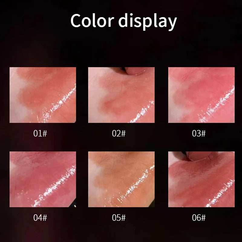 Lipstick Red Brown Lipstick Waterproof Moisturizing Mirror Lip Gloss Natural Long-Lasting Makeup Valentine's Day Gift