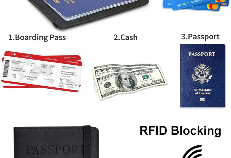 Passport Holder for Travel Essentials  Passport Wallet Cover Case for Travel  Accessories,Passport Book Holders for Women/Men