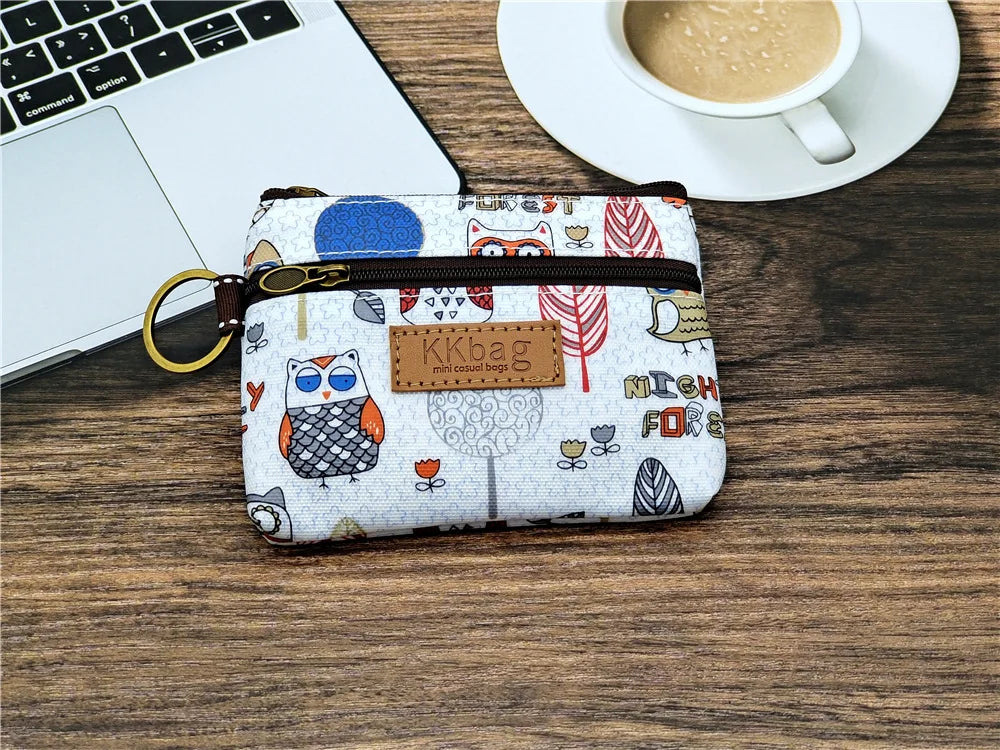 Cute Animals Wallet Zipper Purse Cartoon Small Coin Purse Lightweight Storage Bag Money Bag Key Card Holder For Student Women
