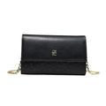 CH Women Crossbody Bag Splicing Letter Print Metal Chain Shoulder Purse PU Leather Flap Small Ladies Evening Clutch Handbag Gift