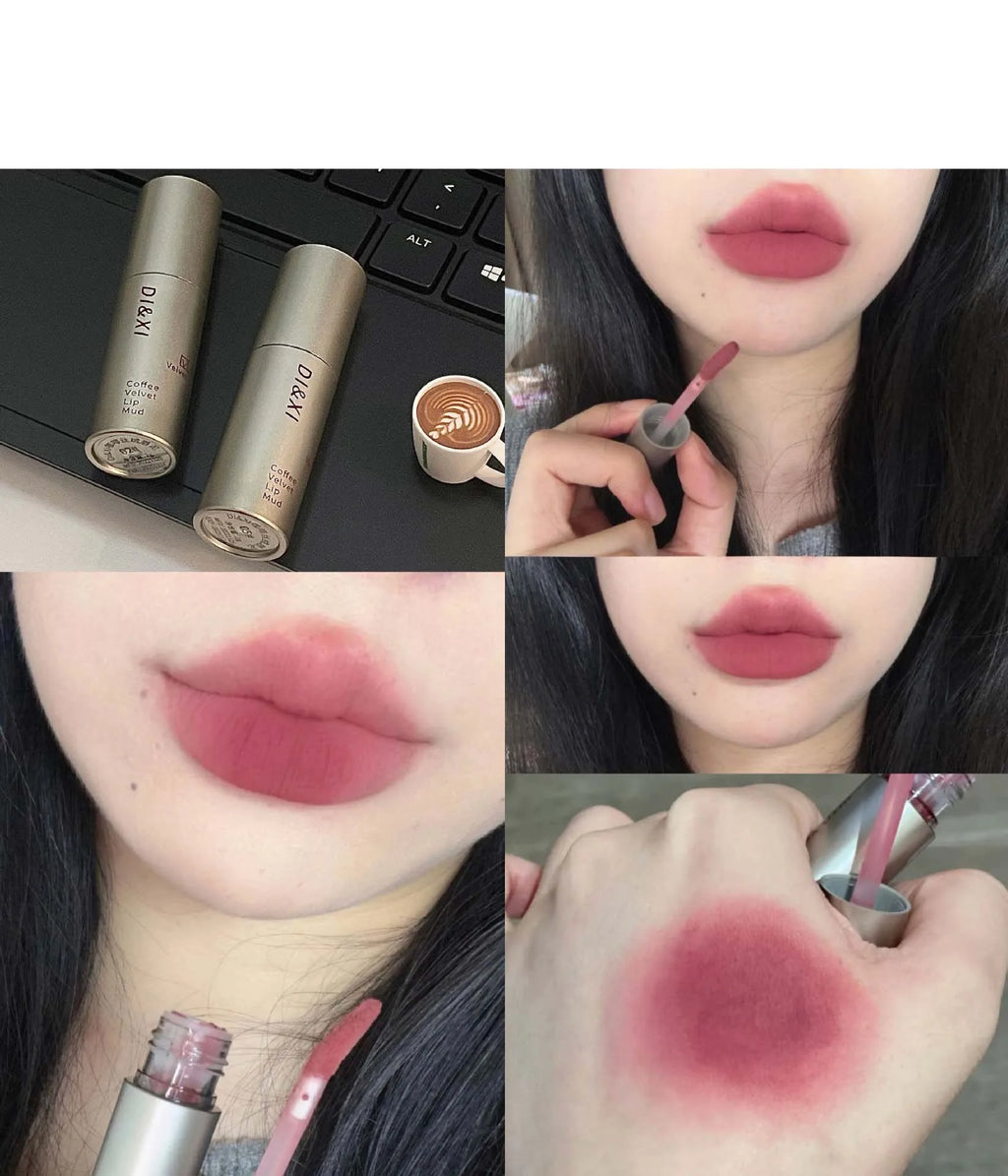 Tube Matte Lipstick, Waterproof and Sweatproof, Does Not Fade Or Remove Makeup, Can Be Used on Both Lips and Cheeks