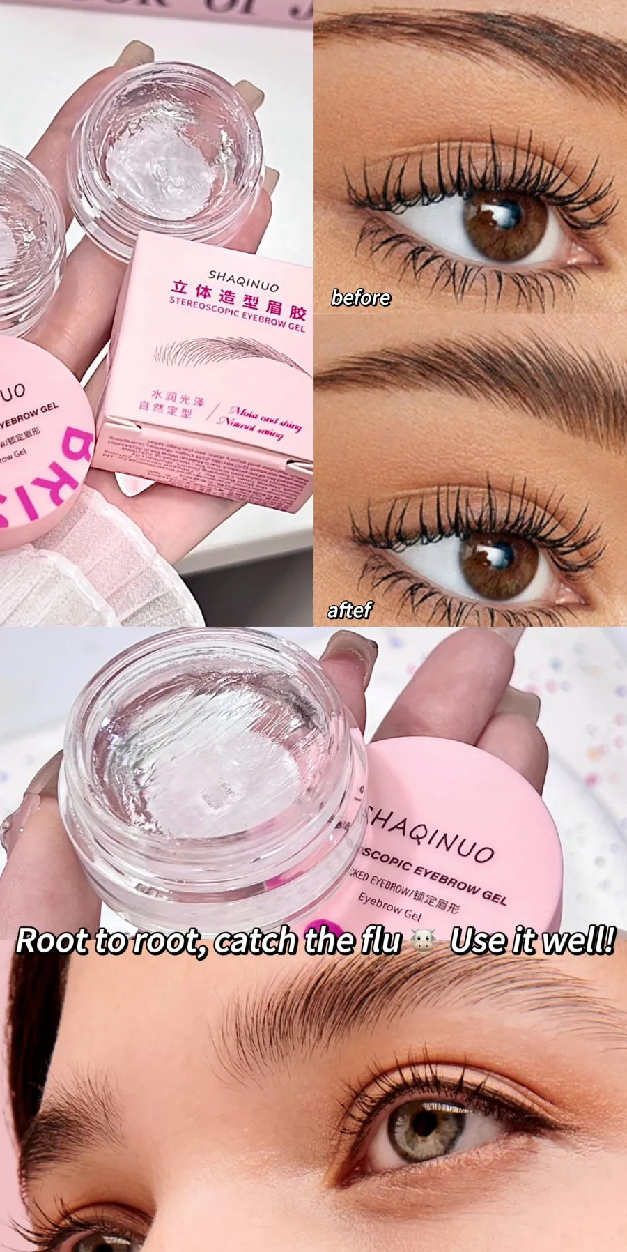Three-dimensional Eyebrow Shaping Soap Eyebrow Gel Gel Texture Creates Natural Eyebrows Styling