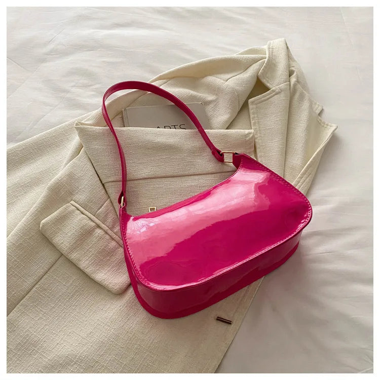 New Simple Casual Underarm Women's Bag Foreign Textured Hand Carry Small Square Bag Fashion Versatile Commuter Shoulder Bag