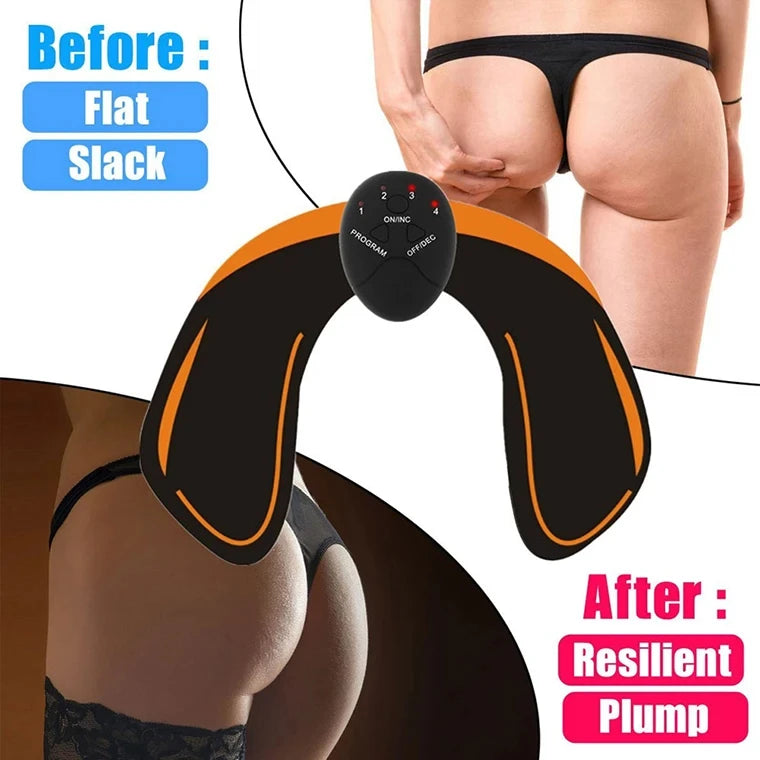 EMS Muscle Stimulator Abdominal Hip Trainer Patch Portable ABS Body Shaping Toner Unisex Fitness Slimming Training Equipment