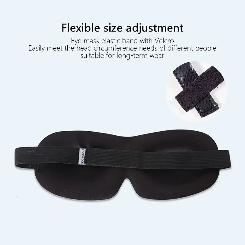 Soft 3D Contoured Sleeping Mask Breathable Lightweight Zero Pressure Eye Cover for Men Women Night Travel Rest Aid Comfortable
