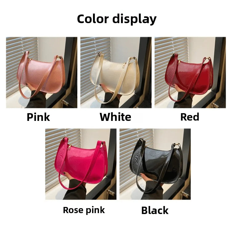 New Simple Casual Underarm Women's Bag Foreign Textured Hand Carry Small Square Bag Fashion Versatile Commuter Shoulder Bag