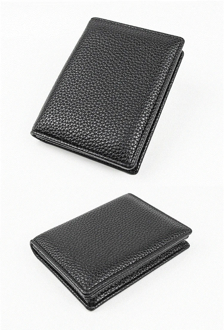 1PC Genuine Leather Business Card Holder Name Card Case Credit Card Wallet for Men & Women