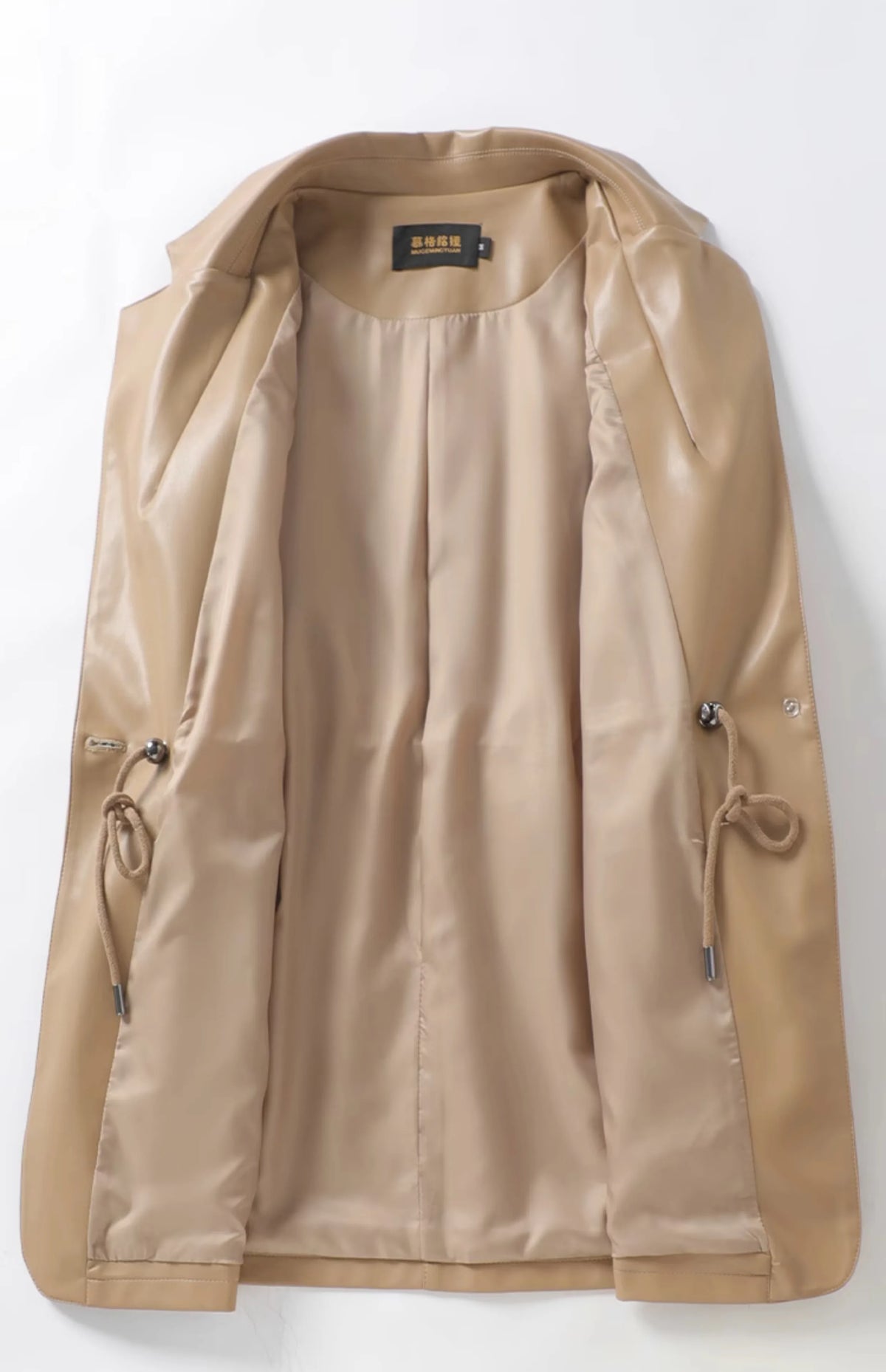 M-2XL Women Split Sheepskin Blazer Jacket Coats 2025 Spring Mid Length Chic Single Button Casual Ladies Split Leather Outwear
