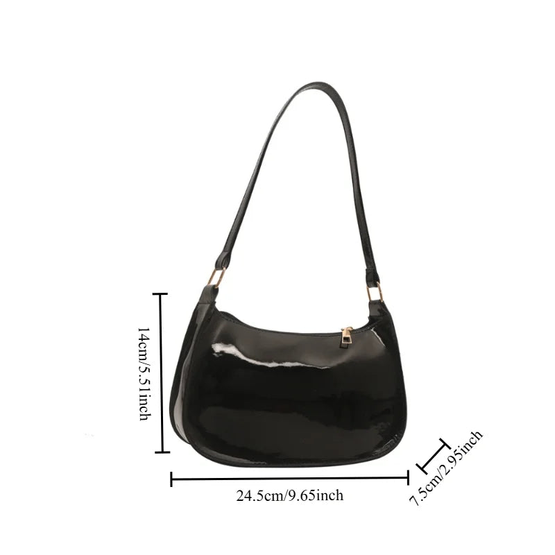 New Simple Casual Underarm Women's Bag Foreign Textured Hand Carry Small Square Bag Fashion Versatile Commuter Shoulder Bag