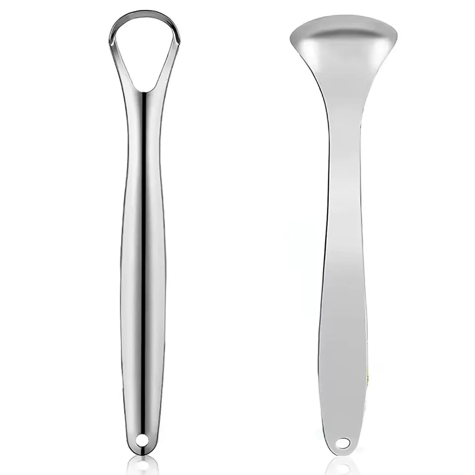 1pcs/2pcs/3pcs Metal Tongue Scraper Cleaner for Adults & Kids, Portable Stainless Steel Tongue Scrapers Brushes for Removing