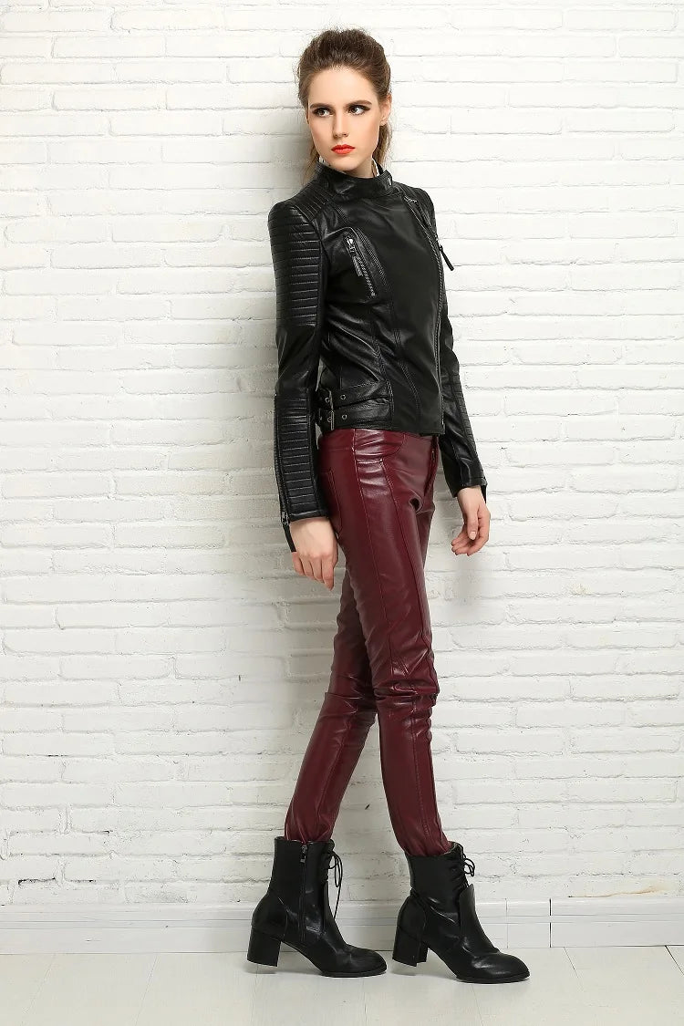 Tajiyane 100% Genuine Sheepskin Coat Jacket Women Real Leather Jacket Women Short Slim Jackets Outerwear Chaqueta De Cuero Mujer