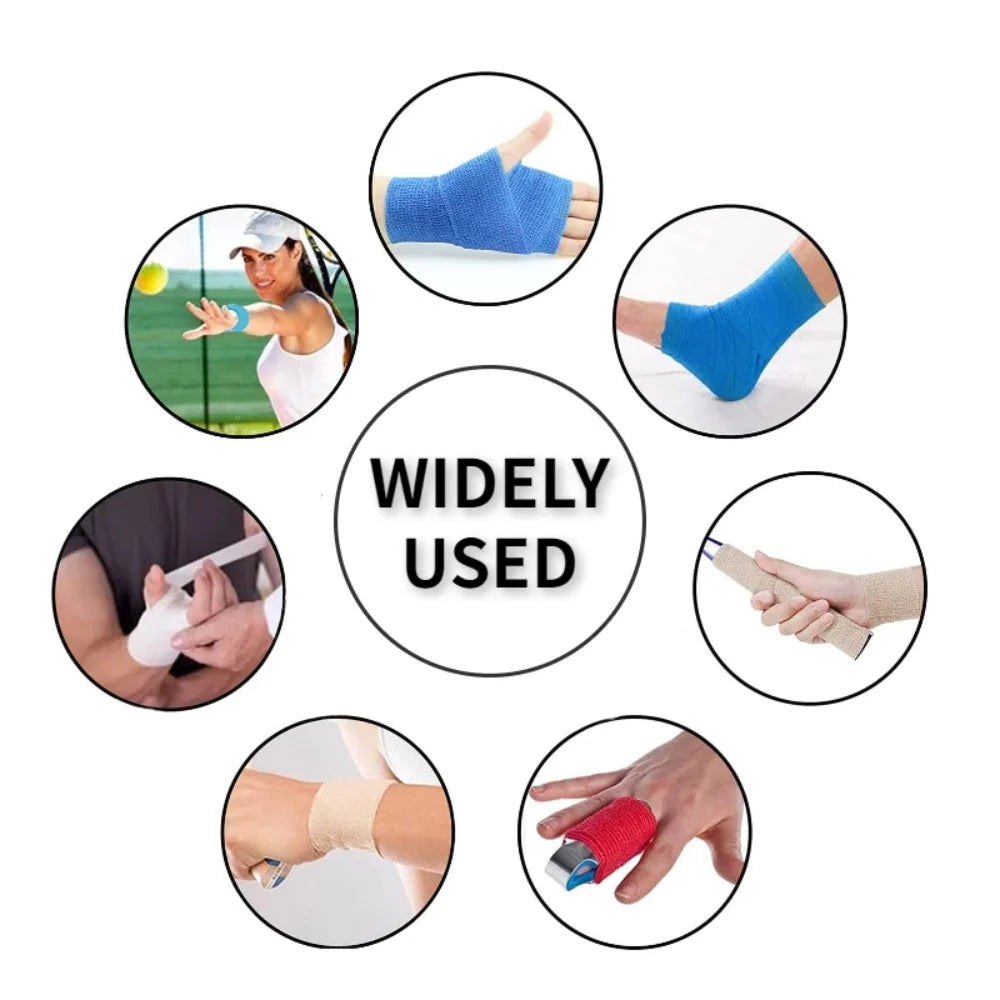 New Hot Elastic Bandage Elastoplast Self Adhesive Tape Sports Protect Wrist Palm Finger Arm Shoulder Knee Ankle Pets Leg Tattoo