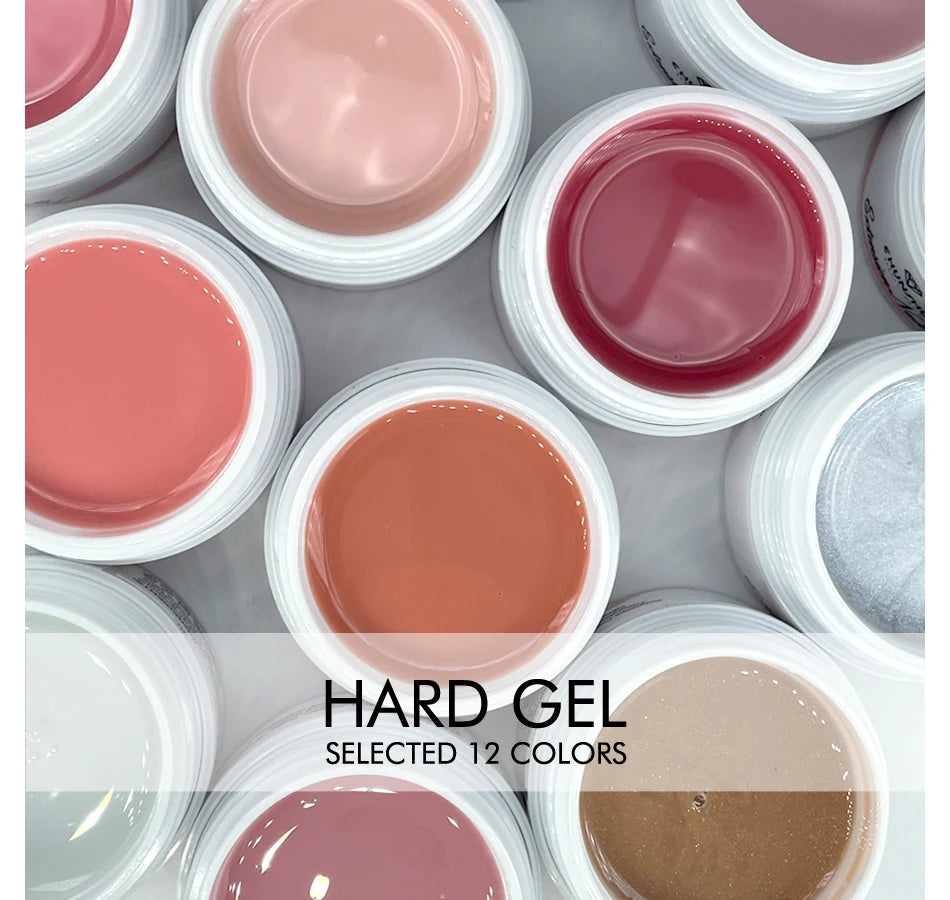 30ML Hard Gel For Nail Extension Milky White Builder Constructor Gel Self Leveling Reinforcement Nail Gels Camouflage Manicure