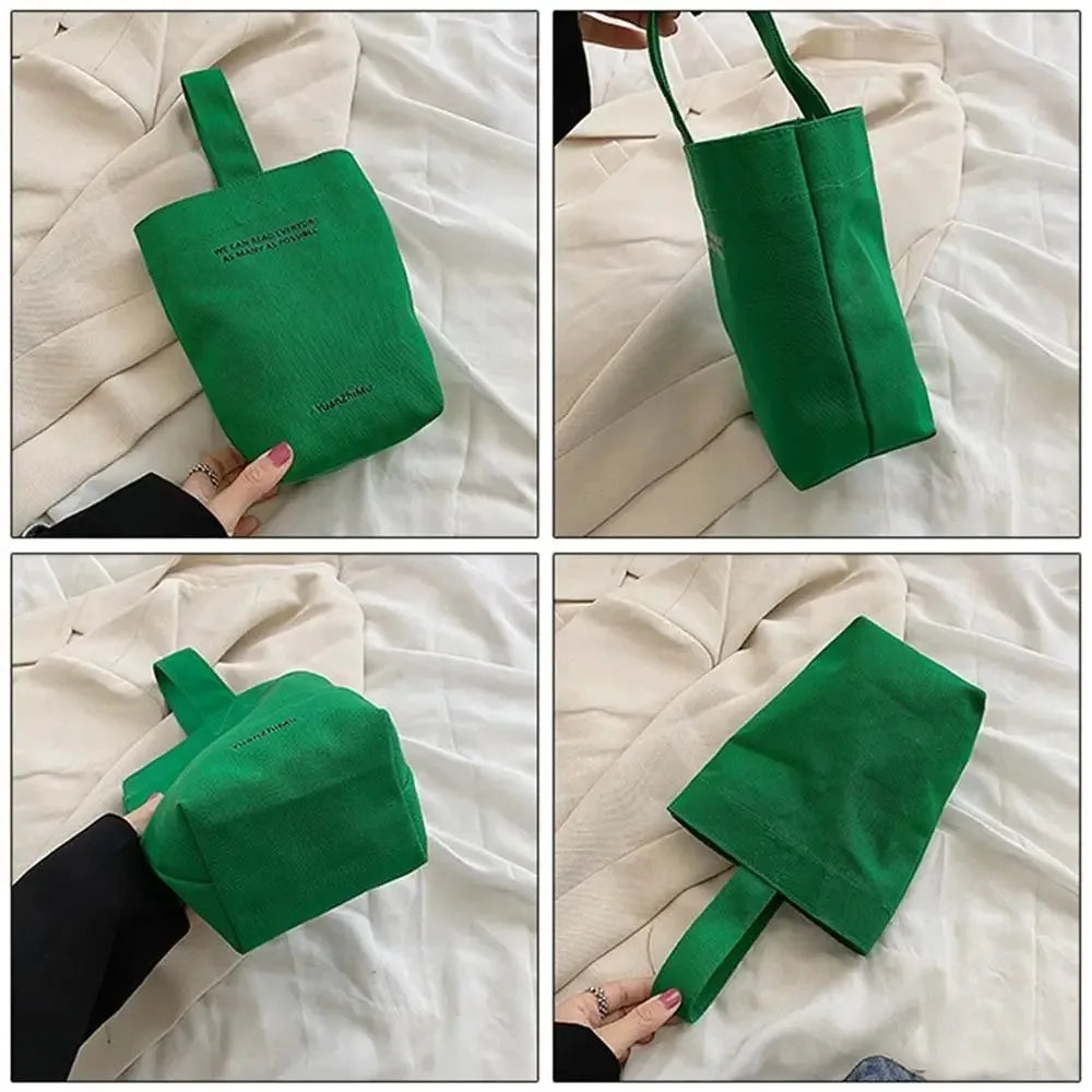 Casual Handbags Canvas Shoulder Crossbody Bags Large Capacity Shopper Bag Letters Shoulder Crossbody Bags Purse