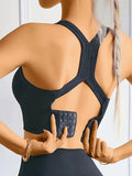 Sports Seamless Comfy & Breathable Push Up Yoga Tank Bra Top Women Gym Corset Crop Fitness Hollow Sexy Running Athletic Sportswe