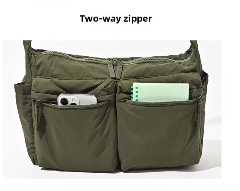 Casual Multi-pocket Messenger Bags for Women Fashion Nylon Shoulder Bag Ladies Large Handbags Female Travel Shopping Tote Purse