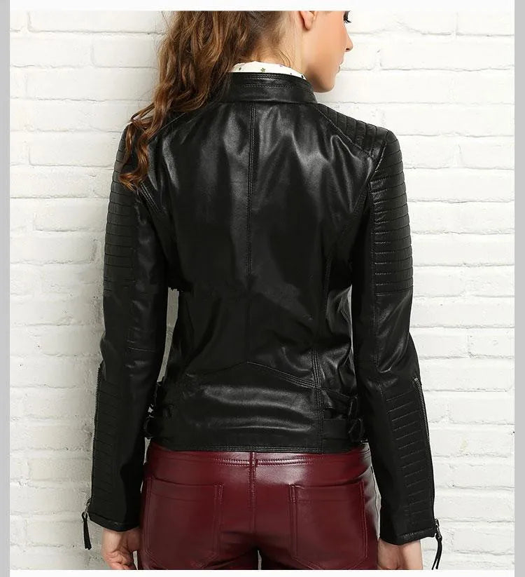 Tajiyane 100% Genuine Sheepskin Coat Jacket Women Real Leather Jacket Women Short Slim Jackets Outerwear Chaqueta De Cuero Mujer