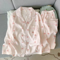 Spring/Autumn New Arrivals: Cloud-Print Cotton Long-Sleeved Pyjama Set for Women Adorable Sweetheart Style Nightwear Homewear