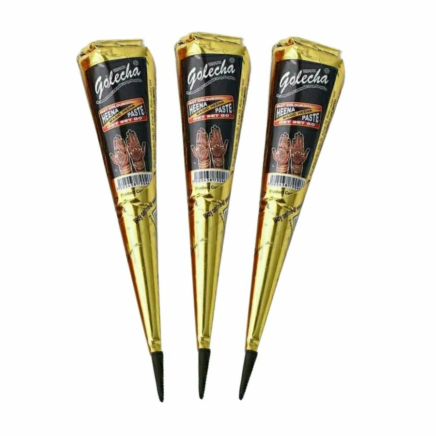 1/3/12pcs Henna, Brown, Black, Red, Temporary Henna, Semi-Permanent Henna Art