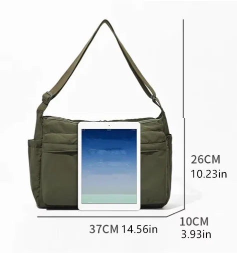 Casual Multi-pocket Messenger Bags for Women Fashion Nylon Shoulder Bag Ladies Large Handbags Female Travel Shopping Tote Purse