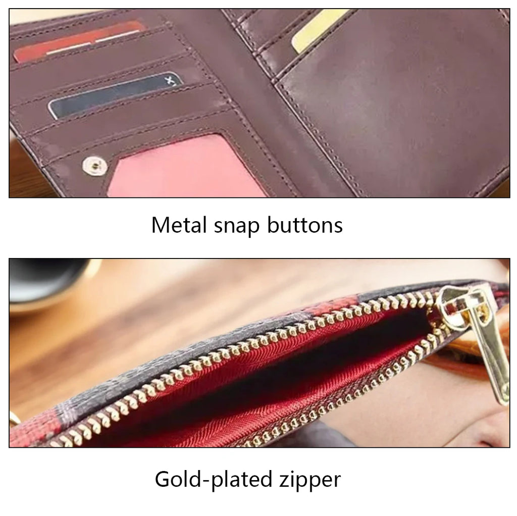 CH Exquisite Compact Portable High-quality Wallet With A High-end Feel Light Luxury Women's Cartoon Pattern Printed Wallet