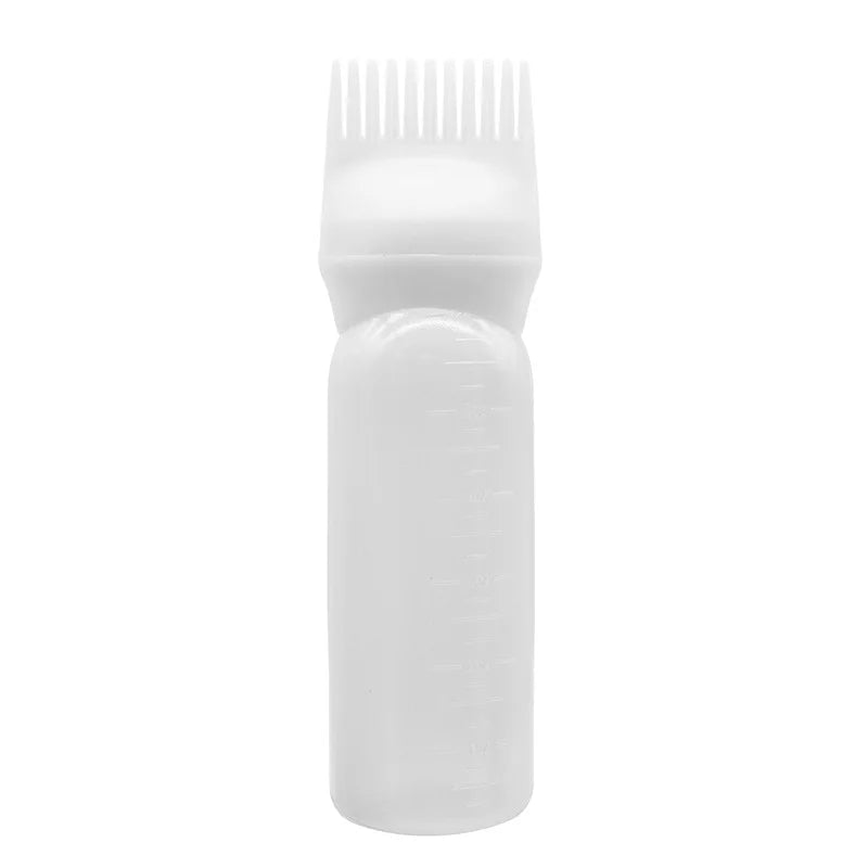3 Color Salon Hair Oil Applicator Bottle Professional Hairdressing Dyeing Comb Bottles Barbershop Hairdresser Coloring Supplies
