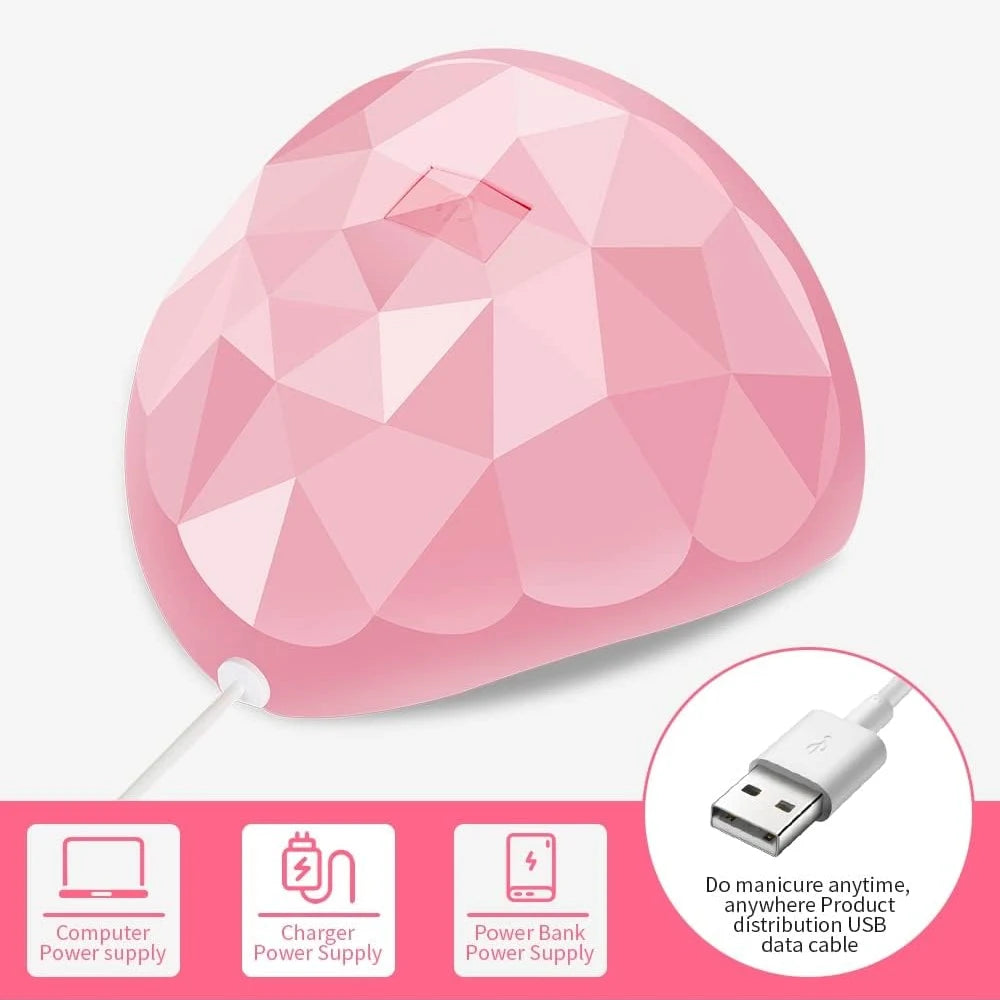 Nail Dryer Lamp UV Light for Nails Eyes Protection UV Lamp for Gel Nails Gel Nail Polish Curing Dryer Home Salon Tool