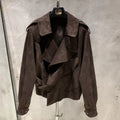 Lady Jacket in Leather Real Sheepskin Blouse Coat Women Spring and Autumn Casual Outwear 2979